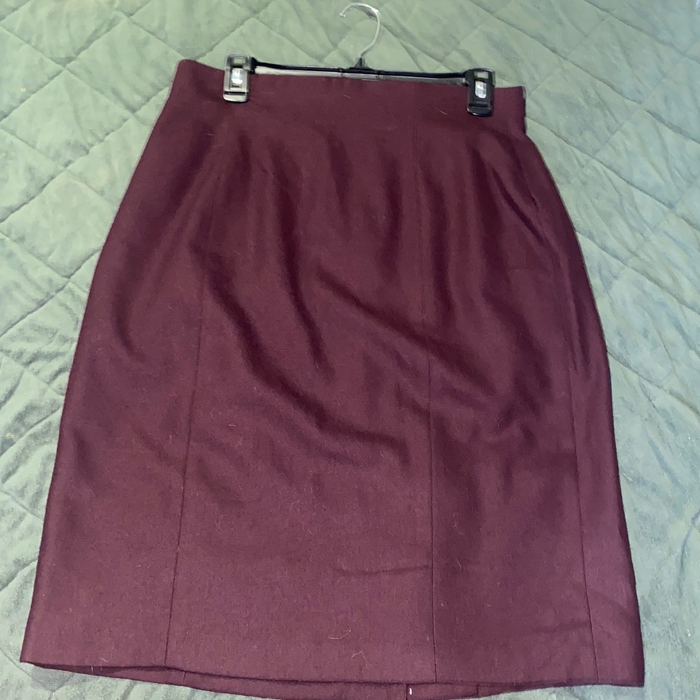 Jason Prescott Burgundy Pencil skirt